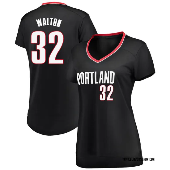 Bill Walton Portland Trail Blazers Women's Fast Break Jersey - Icon Edition - Black