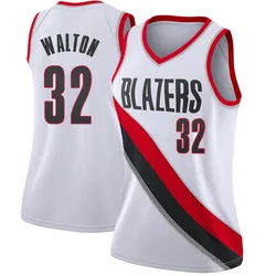Bill Walton Portland Trail Blazers Women's Swingman Jersey - Association Edition - White