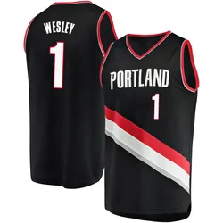 Blake Wesley Portland Trail Blazers Men's Fast Break Jersey - Icon Edition - Black