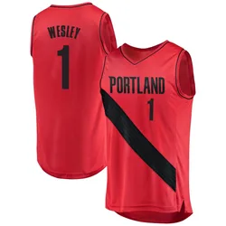 Blake Wesley Portland Trail Blazers Men's Fast Break Jersey - Statement Edition - Red