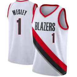 Blake Wesley Portland Trail Blazers Men's Swingman Jersey - Association Edition - White