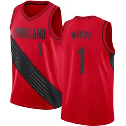 Blake Wesley Portland Trail Blazers Men's Swingman Jersey - Statement Edition - Red