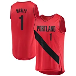 Blake Wesley Portland Trail Blazers Youth Fast Break Jersey - Statement Edition - Red