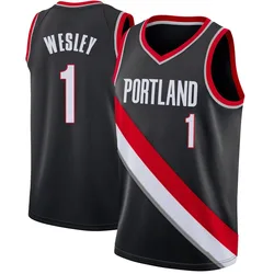 Blake Wesley Portland Trail Blazers Youth Swingman Jersey - Icon Edition - Black