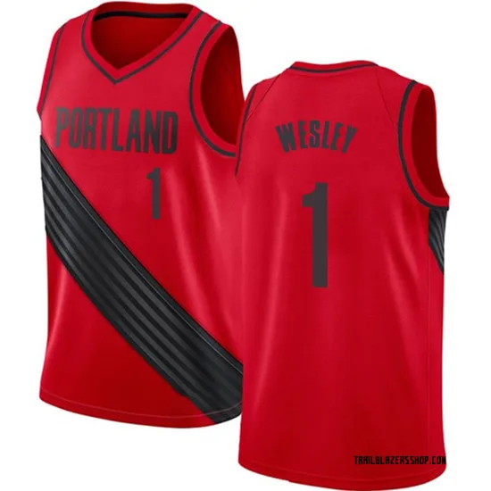 Blake Wesley Portland Trail Blazers Youth Swingman Jersey - Statement Edition - Red