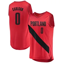 Branden Carlson Portland Trail Blazers Men's Fast Break Jersey - Statement Edition - Red