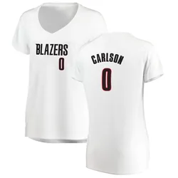 Branden Carlson Portland Trail Blazers Women's Fast Break Jersey - Association Edition - White