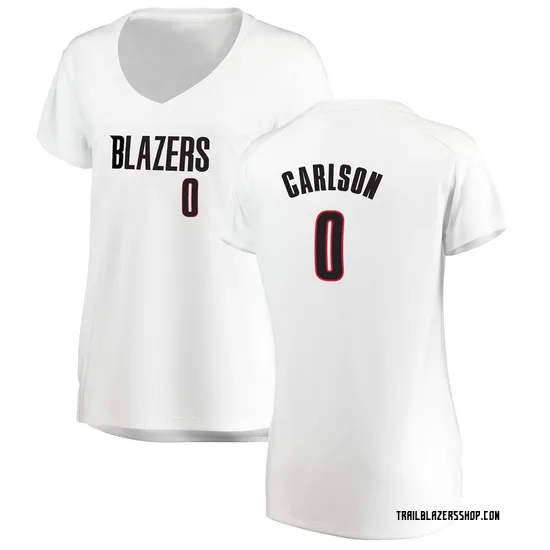 Branden Carlson Portland Trail Blazers Women's Fast Break Jersey - Association Edition - White