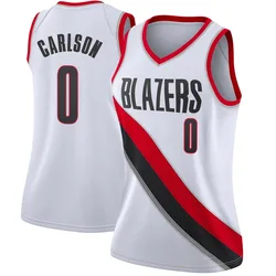 Branden Carlson Portland Trail Blazers Women's Swingman Jersey - Association Edition - White