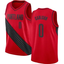 Branden Carlson Portland Trail Blazers Youth Swingman Jersey - Statement Edition - Red