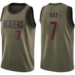 Brandon Roy Portland Trail Blazers Men's Swingman Salute to Service Jersey - Green