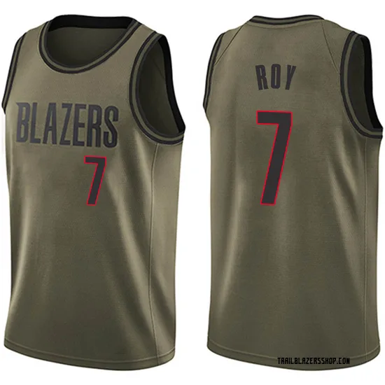 Brandon Roy Portland Trail Blazers Men's Swingman Salute to Service Jersey - Green