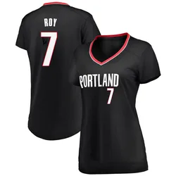 Brandon Roy Portland Trail Blazers Women's Fast Break Jersey - Icon Edition - Black