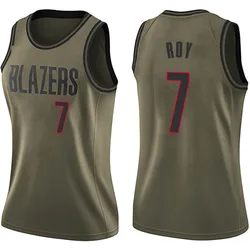 Brandon Roy Portland Trail Blazers Women's Swingman Salute to Service Jersey - Green