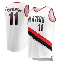 Chris Youngblood Portland Trail Blazers Men's Fast Break Jersey - Association Edition - White