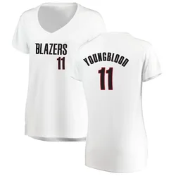Chris Youngblood Portland Trail Blazers Women's Fast Break Jersey - Association Edition - White