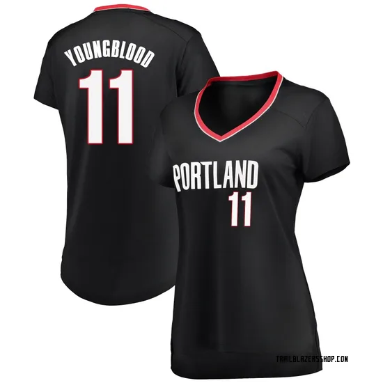 Chris Youngblood Portland Trail Blazers Women's Fast Break Jersey - Icon Edition - Black