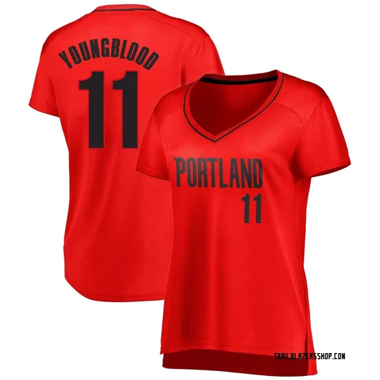 Chris Youngblood Portland Trail Blazers Women's Fast Break Jersey - Statement Edition - Red