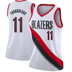 Chris Youngblood Portland Trail Blazers Women's Swingman Jersey - Association Edition - White