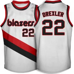 Clyde Drexler Portland Trail Blazers Men's Swingman Soul Throwback Jersey - White