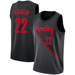 Clyde Drexler Portland Trail Blazers Youth Swingman 2018/19 Jersey - City Edition - Black