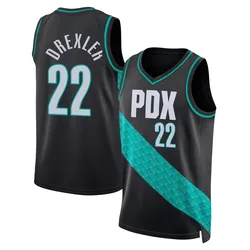 Clyde Drexler Portland Trail Blazers Youth Swingman 2025/26 City Edition Jersey - Black