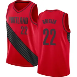 Clyde Drexler Portland Trail Blazers Youth Swingman Jersey - Statement Edition - Red