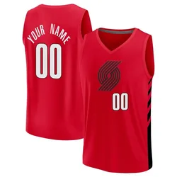 Custom Portland Trail Blazers Men's Fast Break Statement Edition 2022/23 Jersey - Black