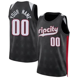 Custom Portland Trail Blazers Men's Swingman 2024/25 City Edition Jersey - Black