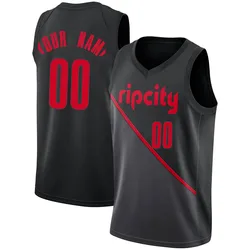 Custom Portland Trail Blazers Youth Swingman 2018/19 Jersey - City Edition - Black