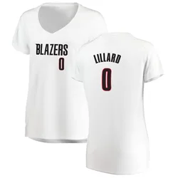 Damian Lillard Portland Trail Blazers Women's Fast Break Jersey - Association Edition - White