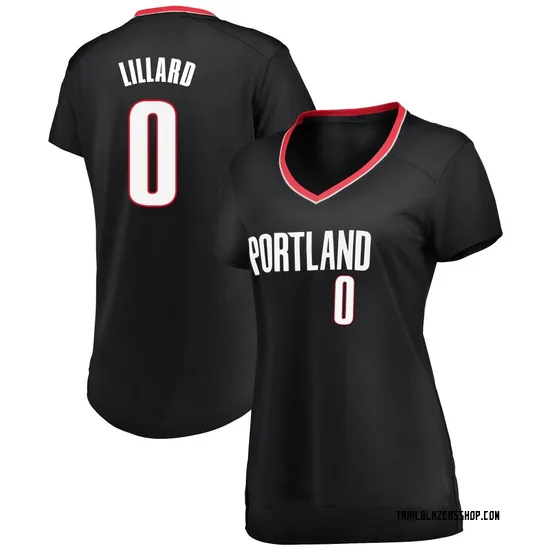 Damian Lillard Portland Trail Blazers Women's Fast Break Jersey - Icon Edition - Black