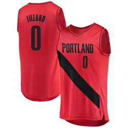 Damian Lillard Portland Trail Blazers Youth Fast Break Jersey - Statement Edition - Red