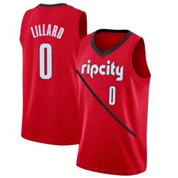 Damian Lillard Portland Trail Blazers Youth Swingman 2018/19 Jersey - Earned Edition - Red