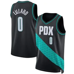 Damian Lillard Portland Trail Blazers Youth Swingman 2022/23 City Edition Jersey - Black