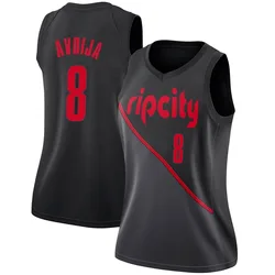 Deni Avdija Portland Trail Blazers Women's Swingman 2018/19 Jersey - City Edition - Black