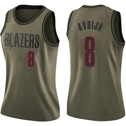 Deni Avdija Portland Trail Blazers Women's Swingman Salute to Service Jersey - Green
