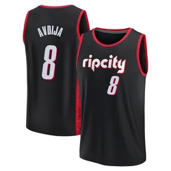 Deni Avdija Portland Trail Blazers Youth Fast Break 2021/22 Replica City Edition Jersey - Black