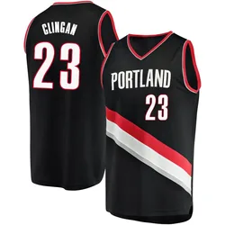 Donovan Clingan Portland Trail Blazers Men's Fast Break Jersey - Icon Edition - Black