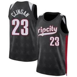 Donovan Clingan Portland Trail Blazers Men's Swingman 2024/25 City Edition Jersey - Black
