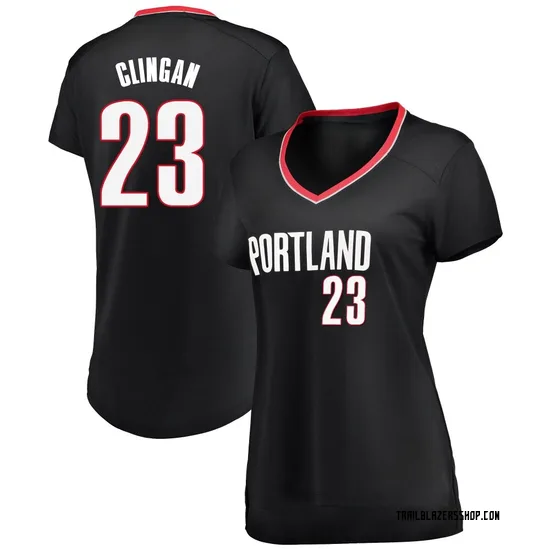 Donovan Clingan Portland Trail Blazers Women's Fast Break Jersey - Icon Edition - Black
