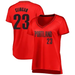 Donovan Clingan Portland Trail Blazers Women's Fast Break Jersey - Statement Edition - Red