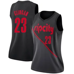 Donovan Clingan Portland Trail Blazers Women's Swingman 2018/19 Jersey - City Edition - Black