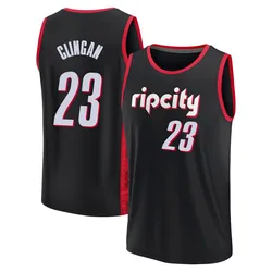 Donovan Clingan Portland Trail Blazers Youth Fast Break 2021/22 Replica City Edition Jersey - Black