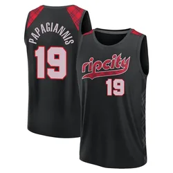 Georgios Papagiannis Portland Trail Blazers Men's Fast Break 2023/24 City Edition Jersey - Black
