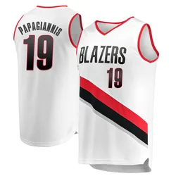 Georgios Papagiannis Portland Trail Blazers Men's Fast Break Jersey - Association Edition - White