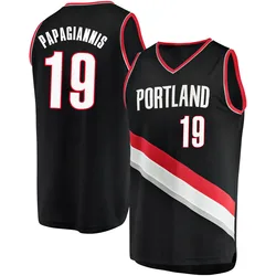 Georgios Papagiannis Portland Trail Blazers Men's Fast Break Jersey - Icon Edition - Black