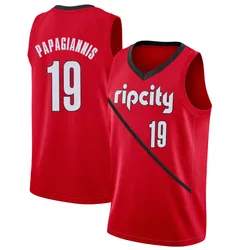 Georgios Papagiannis Portland Trail Blazers Youth Swingman 2018/19 Jersey - Earned Edition - Red