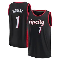 Ja Morant Portland Trail Blazers Men's Fast Break 2021/22 Replica City Edition Jersey - Black