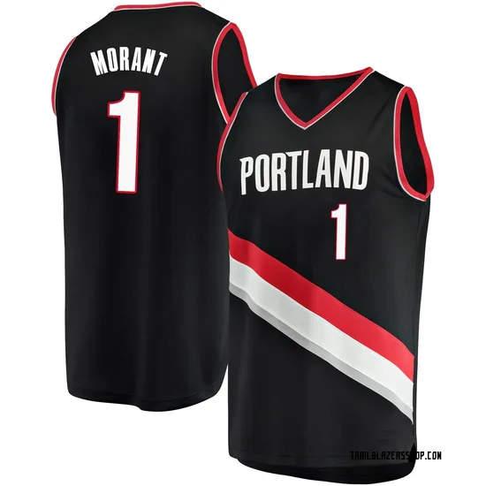 Ja Morant Portland Trail Blazers Men's Fast Break Jersey - Icon Edition - Black